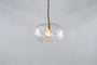 Otoro Recycled Glass Pendant - Clear - Small Round