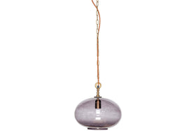Otoro Recycled Glass Pendant - Smoke - Small Round