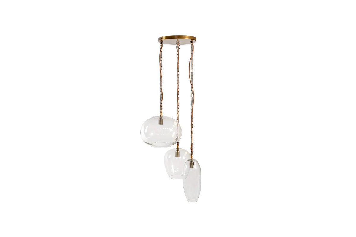 Otoro Statement Recycled Glass Cluster Pendant