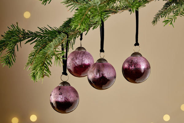 Pannee Round Baubles - Ruby (Set of 4)