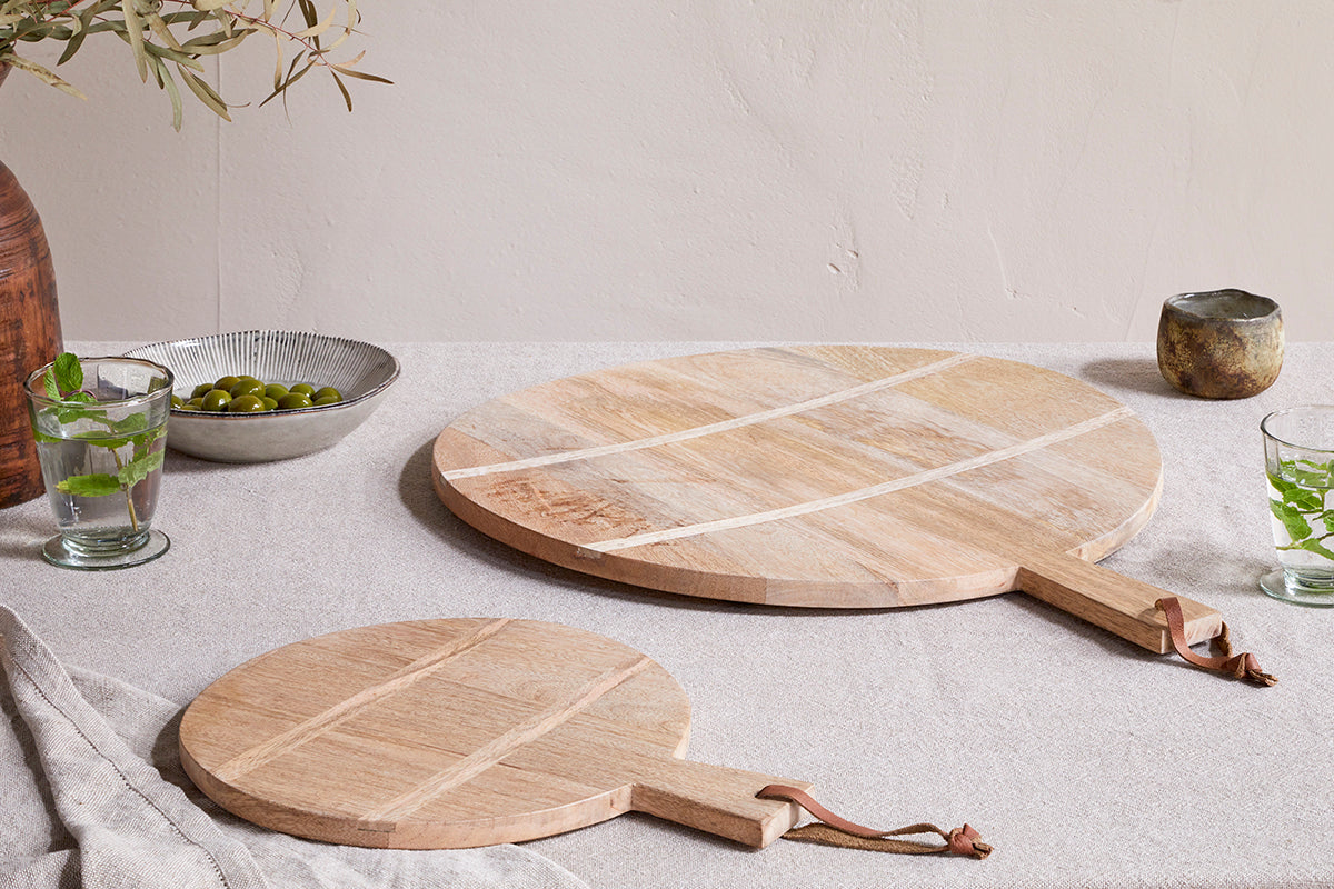 Pijja Panelled Pizza Board - Natural-Trade nkuku