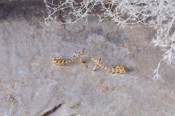 Pritee Ear Climbers - Gold-Trade nkuku