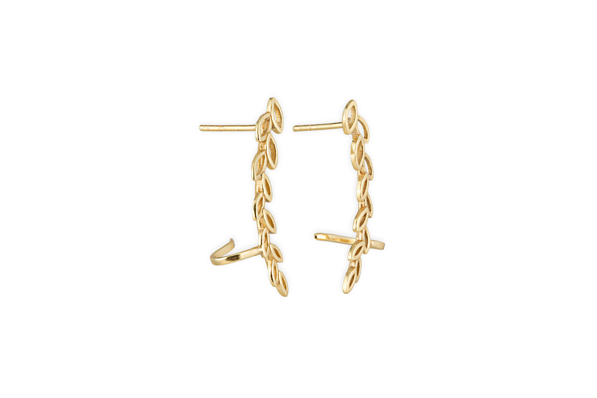 Pritee Ear Climbers - Gold-Trade nkuku