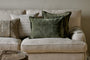 Pilani Velvet & Linen Cushion Cover - Moss