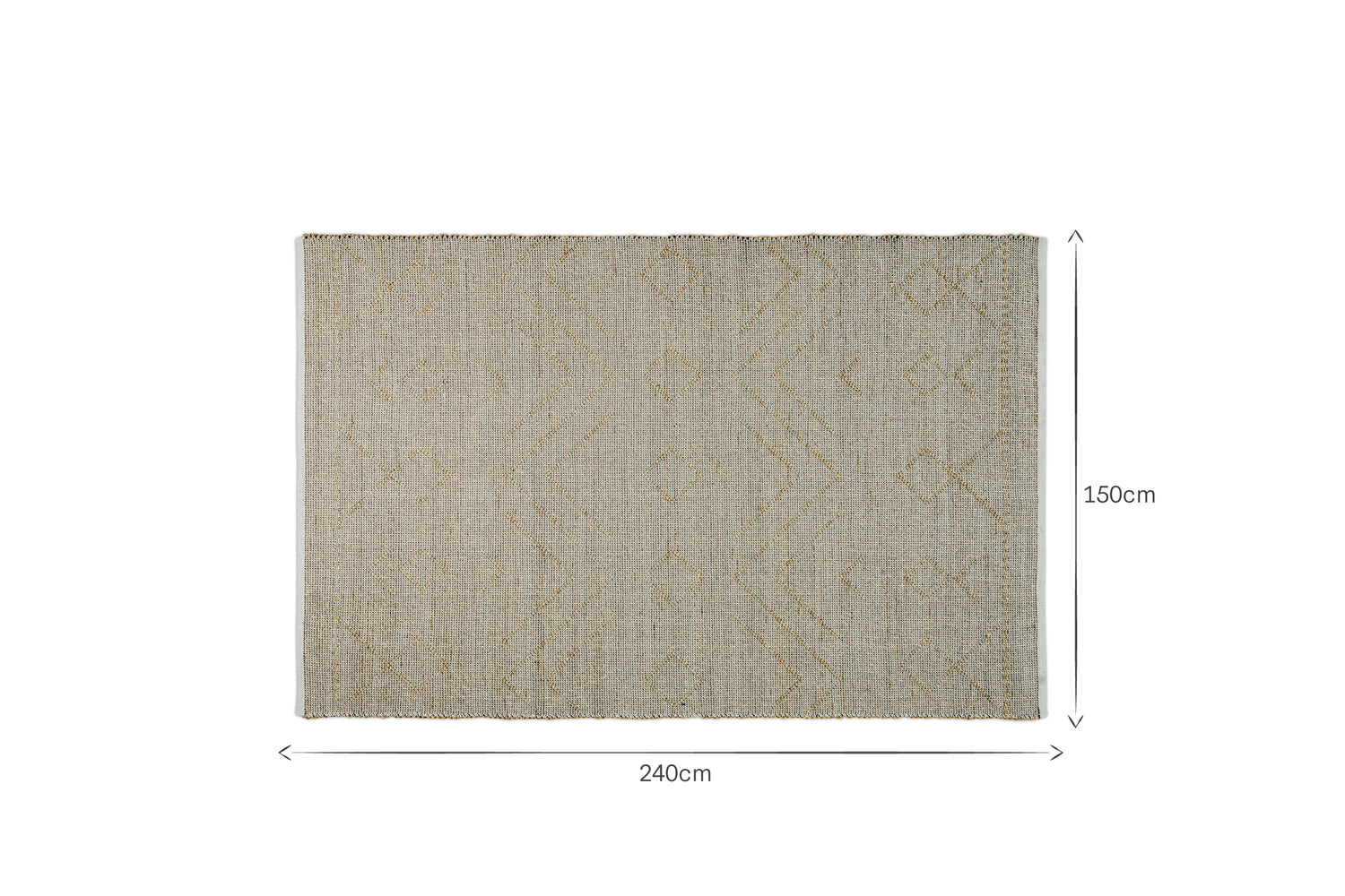 Prathal Cotton And Seagrass Rug - Natural & Black