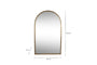 Murwara Full Length Arched Mirror - Antique Brass