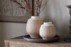 Perola Reactive Glaze Decorative Vase - Natural & Rust