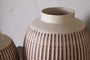 Perola Reactive Glaze Decorative Vase - Natural & Rust