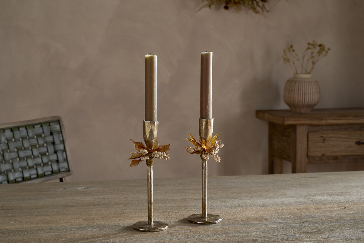 Parili Candle Holder - Ochre - (Set of 2)