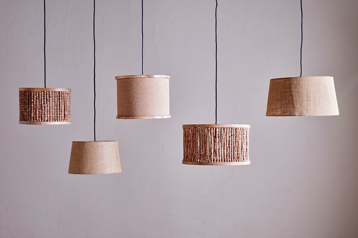 Neela Mango Wood Lampshade - Natural