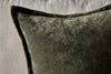 Pilani Velvet & Linen Cushion Cover - Moss