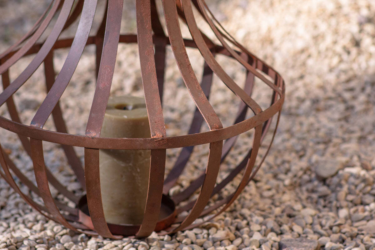 Pothos Large Lantern - Rust