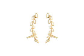 Pritee Ear Climbers - Gold