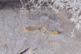 Pritee Ear Climbers - Gold