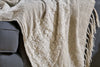 Puli Recycled Linen Throw - Natural