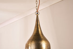 Quinn Hammered Metal Pendant - Small