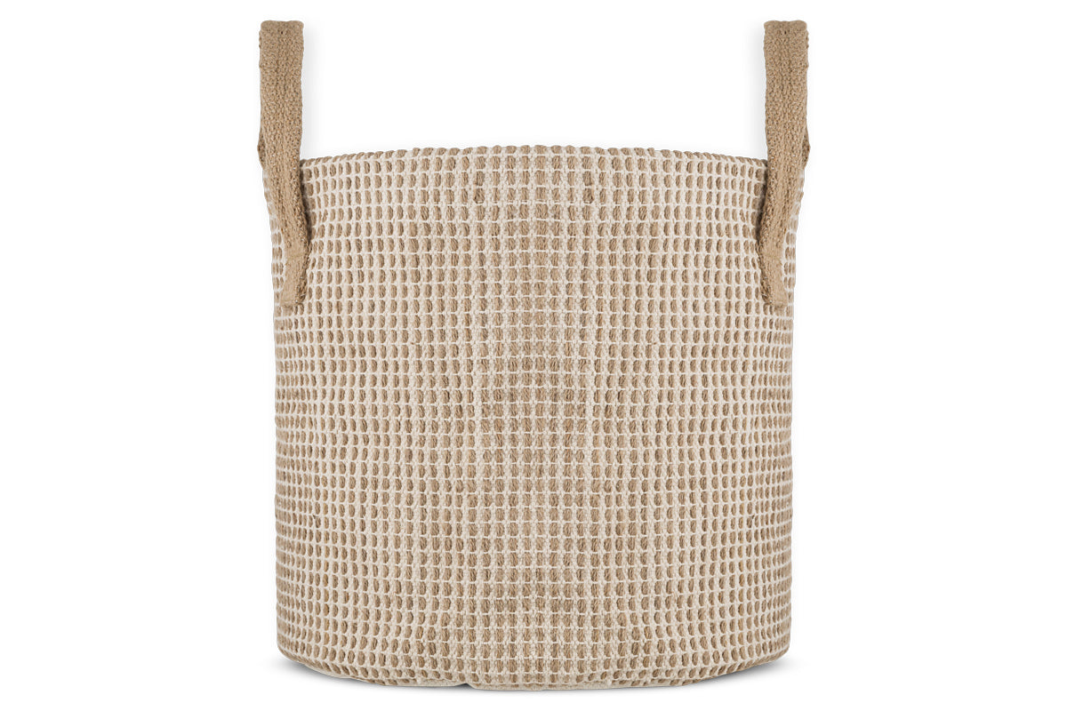 Rohia Basket - Natural & Cream-Trade nkuku