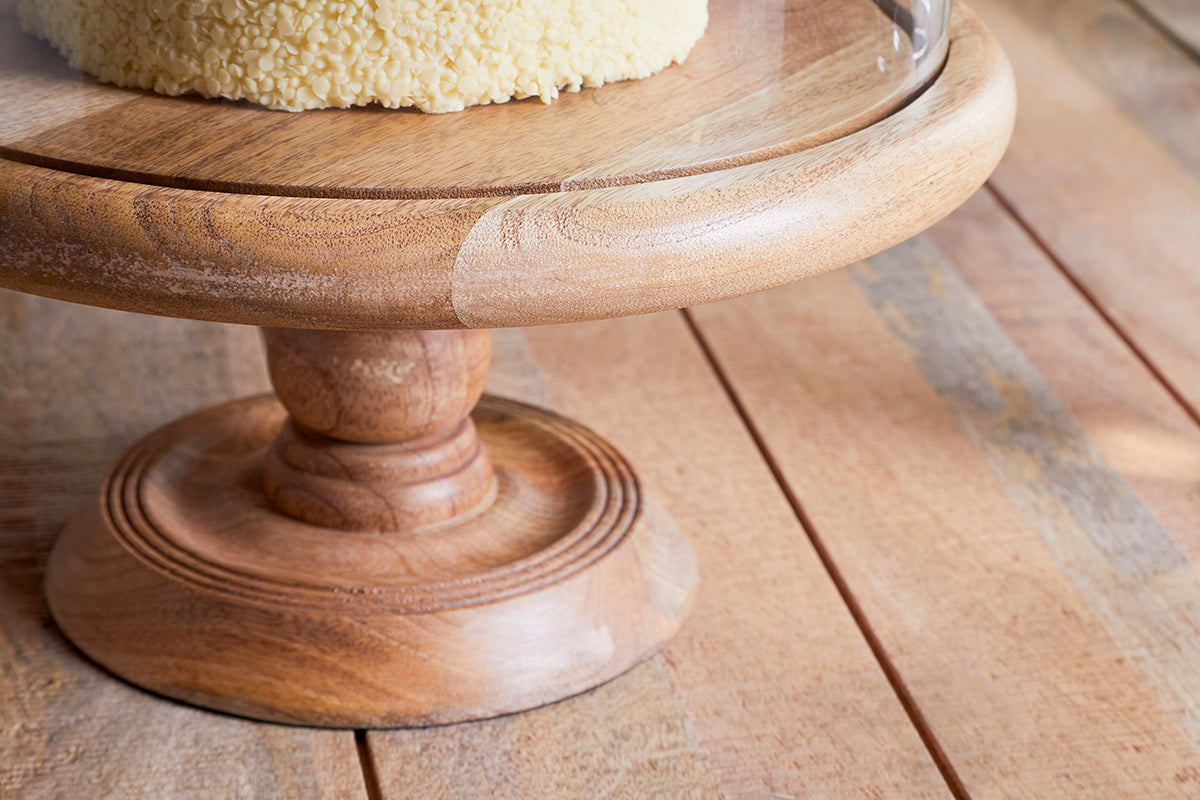 Recycled Glass Dome Cake Stand