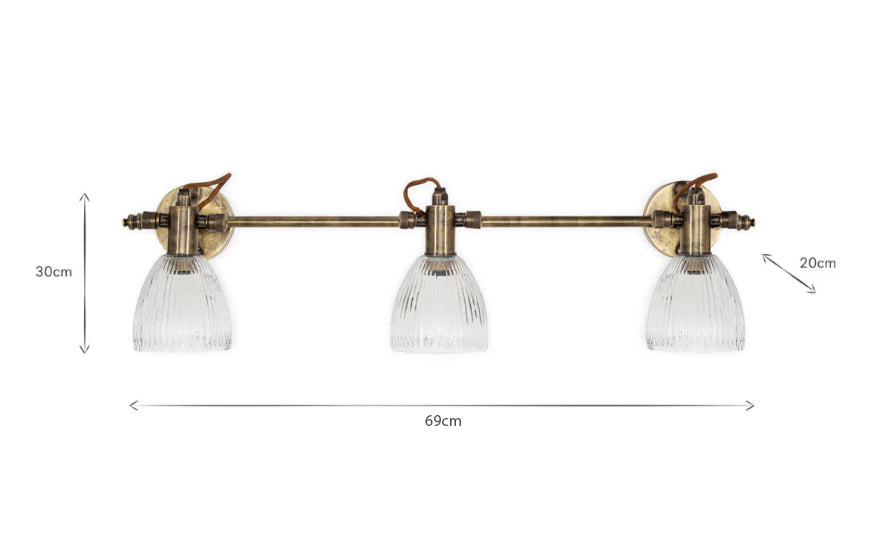 Rarni Ceiling Spotlight Bar - Antique Brass