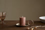 Rustic Soy Blend Mini Pillar Candle - Rust