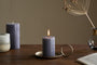 Rustic Soy Blend Mini Pillar Candle - Charcoal