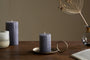 Rustic Soy Blend Mini Pillar Candle - Charcoal