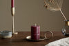 Rustic Soy Blend Mini Pillar Candle - Dark Cherry