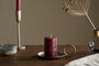 Rustic Soy Blend Mini Pillar Candle - Dark Cherry