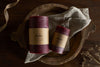 Rustic Soy Blend Pillar Candle - Dark Cherry - Small