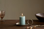 Rustic Soy Blend Mini Pillar Candle - Sage Green