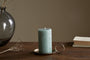 Rustic Soy Blend Pillar Candle - Sage Green - Small
