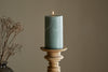 Rustic Soy Blend Pillar Candle - Sage Green - Large