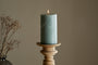 Rustic Soy Blend Pillar Candle - Sage Green - Large
