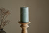 Rustic Soy Blend Pillar Candle - Sage Green - Large