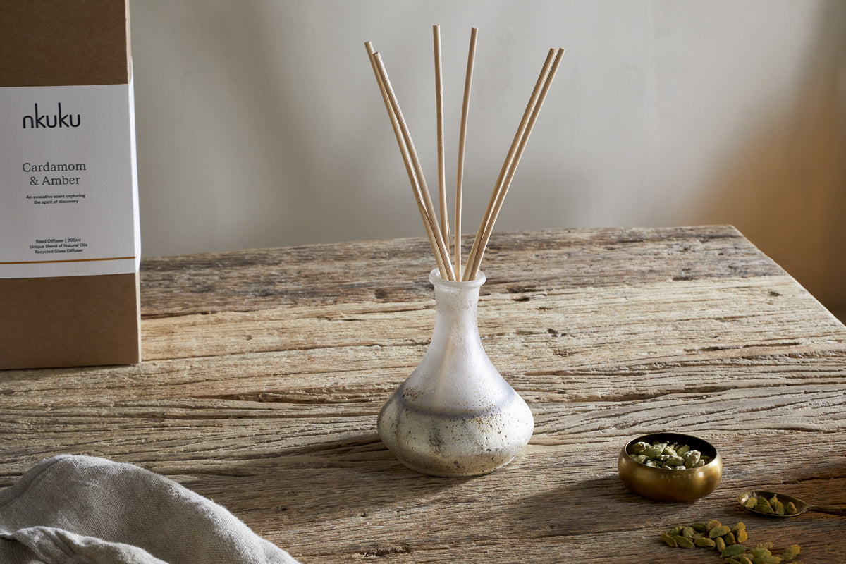Cardamom & Amber Reed Diffuser - Aged Smoke