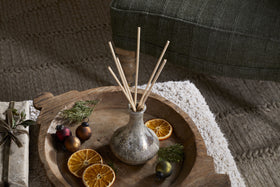 Mandarin & Clove 1 Wick Scented Candle - Antique Gold