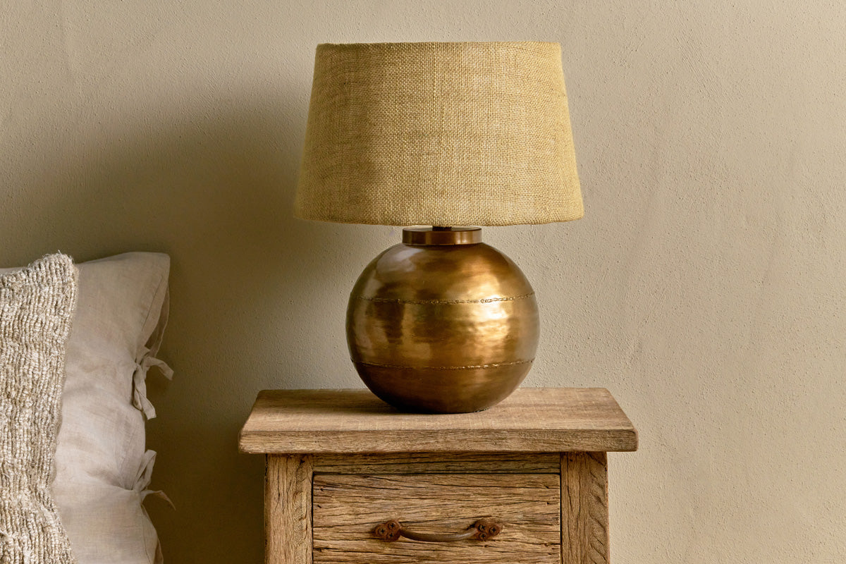 Rasan Table Lamp - Antique Brass