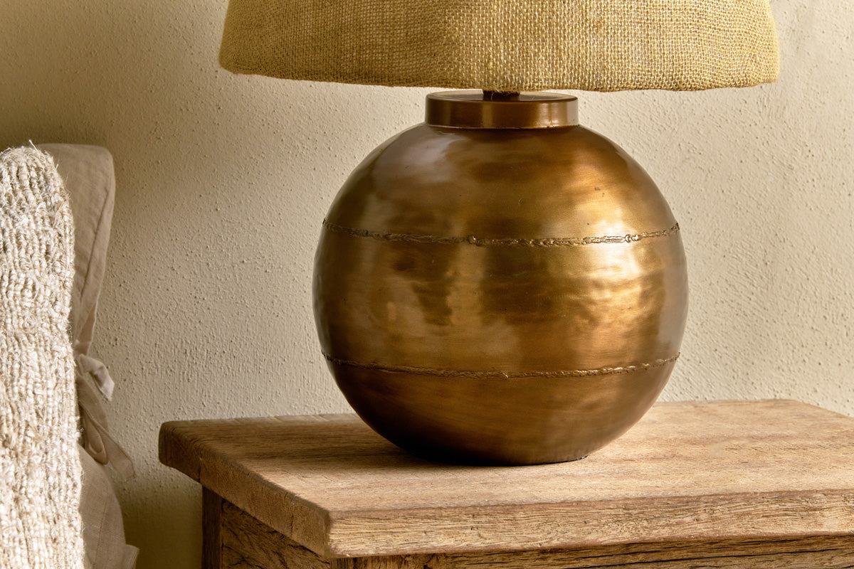 Rasan Table Lamp - Antique Brass