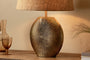 Ramvas Etched Table Lamp - Antique Brass