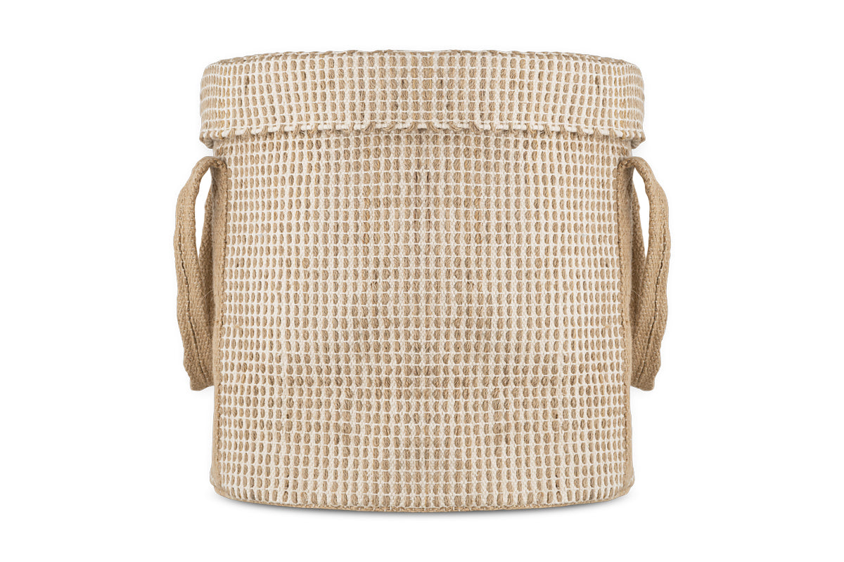 Rohia Laundry Basket - Natural & Cream-Trade nkuku