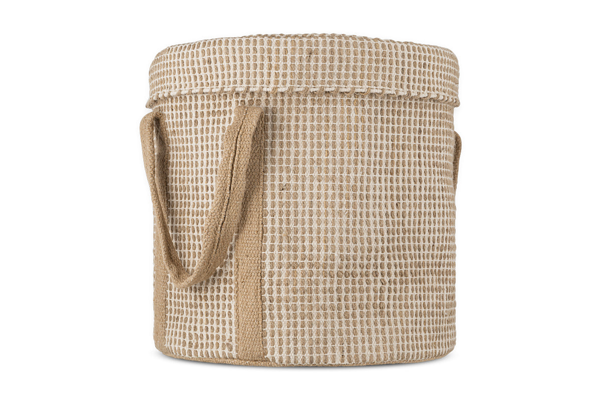 Rohia Laundry Basket - Natural & Cream-Trade nkuku