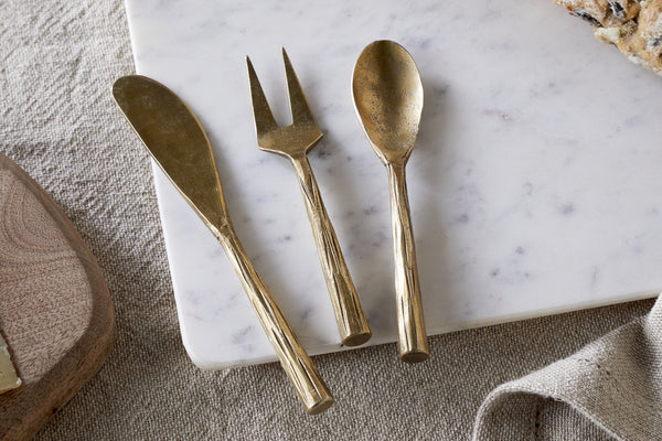 Roda Serving Set - Antique Brass (Set of 3)