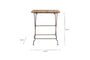 Rishikesh Reclaimed Wood & Iron Folding Table