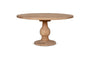 Laya Round Carved Mango Wood Table - Large