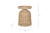 Rampura Rattan Side Table - Natural