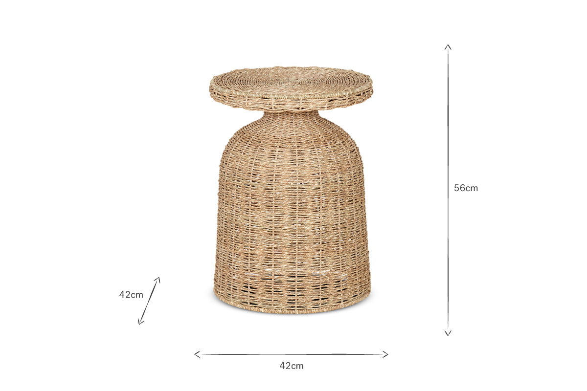 Rampura Rattan Side Table - Natural