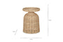 Rampura Rattan Side Table - Natural