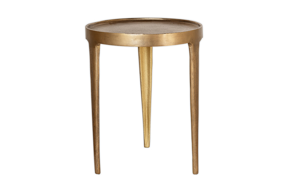 Rohia Cast Metal Table - Brass