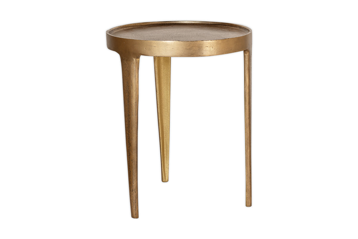 Rohia Cast Metal Table - Brass