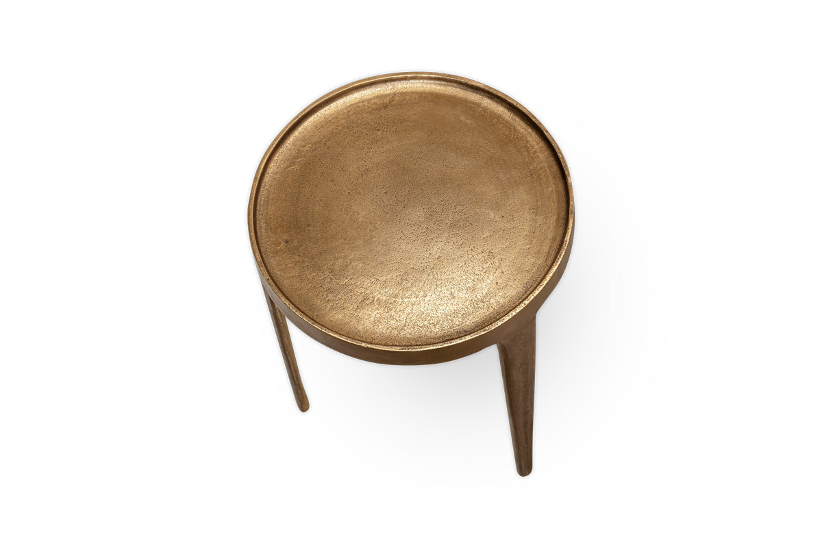 Rohia Cast Metal Table - Brass